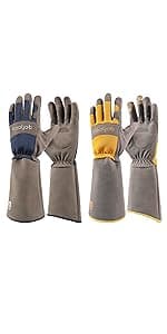 COOLJOB 2 Pairs Gardening Gloves for Women Ladies, Breathable Rubber Coated for Yard Garden, Outdoor Indoor Protective Work, Medium Size, Lavender Purple & Apple Green