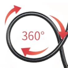 GooingTop LED Grow Light,6000K Full Spectrum Clip Plant Growing Lamp with White Red LEDs for Indoor Plants,5-Level Dimmable,Auto On Off Timing 4 8 12Hrs