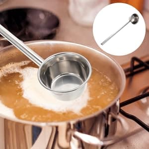DOITOOL Long Handle Ladle - Stainless Steel Soup & Water Scoop - Multi-Purpose Canning & Garden Watering - 55x6.2 cm