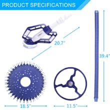 VINGLI Pool Vacuum Cleaner Automatic Sweeper Swimming Pool Creepy Crawler Vacuum