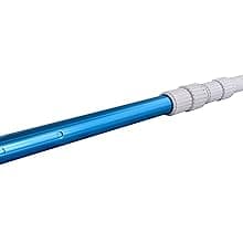 FibroPool Above Ground Swimming Pool Maintenance Kit - Telescoping Pole, Leaf Rake, Vacuum, Brush, Floating Chlorinator, Leaf Net and Test Strips