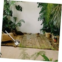 PRETYZOOM Dipper Stainless Steel Spoon Metal Bathing Ladles Long Handle Ladle Bath Spoon Water Ladle Spoon Garden Watering Scoop Soup Spoon Water Ladle Scoop Plant Take a Bath Baby China