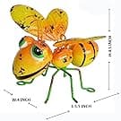 GIFTME 5 Metal Garden Sculptures Statues Yard Art Decoration,Set of 4 Garden Decor Perfect Hanging The Tree, Porch,Backyard or Patio Wall Decor