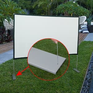Projector Screen with Stand 120 inch Portable Projection Screen 16:9 4K HD Rear Front Projections Movies Screen with Carry Bag for Indoor Outdoor Home Theater Backyard Cinema Travel