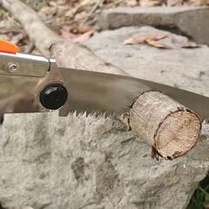 REXBETI Folding Saw - 8 Inch Blade for Wood & Dry Wood Pruning, Compact Design, SK-5 Steel