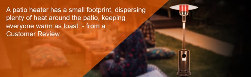 Outdoor Mushroom Heater Patio Propane 48,000 BTU for Outdoor Heating Deck Heater with Umbrella Dome and Wheeled Floor-standing Rust Free for Patio Porch and Backyards