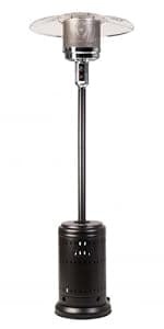 Fire Sense 61445 Natural Gas Patio Heater 45,000 BTU With Electric Ignition System For Residential - Stainless Steel