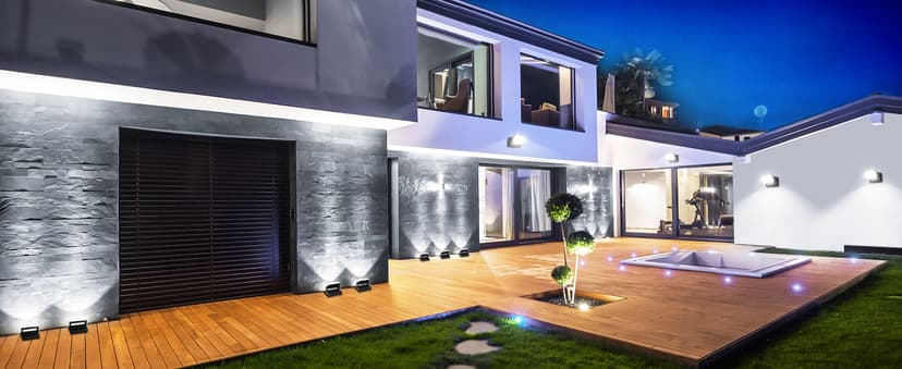 LEDMO LED Flood Lights Outdoor 60W - Rotatable 360 Adjustable Head Switch Control Exterior Lighting Fixture Wall Pack Commercial Security 5000K Waterporof Yard Wall Mount Garage Barn Yard Lights