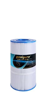 POOLPURE PLF120A Pool Filter Replaces Hayward C1200, CX1200RE, Pleatco PA120, Ultra-B2, Unicel C-8412, Filbur FC-1293, Clearwater II 125, Waterway Pro Clean PCCF-125, L x OD:23 1/4" x 8 15/16"