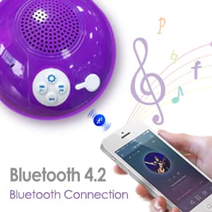 Blufree Floating Pool Speakers with Colorful Lights, Bluetooth Wireless Pool Speaker Floatable IP68 Waterproof, Built-in Mic & Crystal Clear Sound Bluetooth Hot Tub Speaker for Pool Party Outdoors