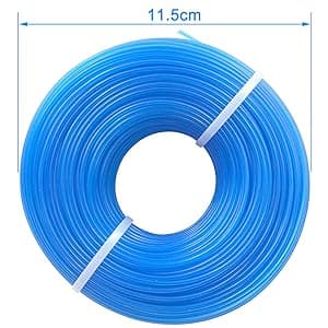 Grass Trimmer Line 328ft Weed Eater Wacker String .065'' Weed Trimmer Spool Replacement, Nylon Material for String Trimmers, 1.6mm Diameter