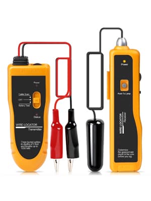 F02 Underground Cable Locator, Wire Tracer with Earphone, Cable Tester for Dog Fence Cables Irrigation Control Wires