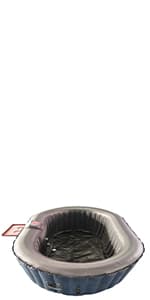 ALEKO Inflatable Hot Tub Spa | Personal High Powered Jetted Bubble | with Fitted Cover and 3 Filters | 265 Gallon | 6 Person Round | Brown | HTIR6GYBR