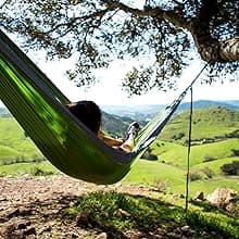 Hammock Straps and 2 Carabiners, 30+2 Loops, 1200lbs Breaking Strength (500lbs Rated) | 100% Non-Stretch, Lightweight, Portable Camping - Quick, Easy Setup | Heavy Duty + Tree Friendly