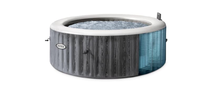 Intex PureSpa Plus 6 Person Portable Inflatable Round Hot Tub Spa with 170 Jets - Outdoor Blow-Up Hot Tub with Pump, Filter, Cover, and Dispenser Ball