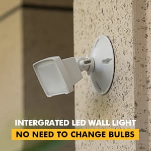 LUTEC 2 Packs 14W LED Flood Light Outdoor, 1300LM 5000K Single-Head Floodlight, Waterproof Exterior Security Fixture Wall Light for House Patio Garden Yard