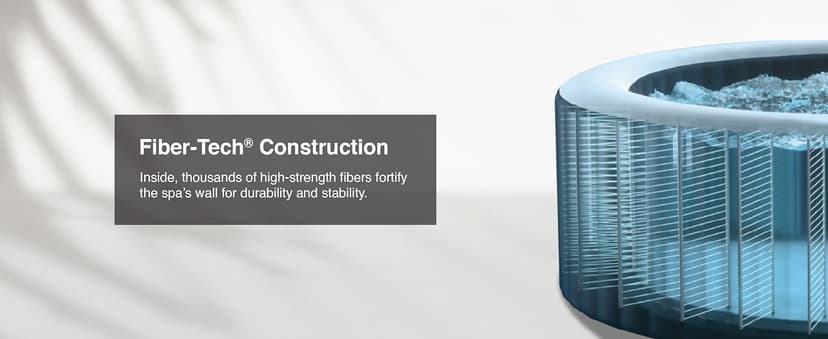 INTEX PureSpa Greystone Deluxe Inflatable Hot Tub, with with Built-in FastFill Inflation System, Spa Control App, and 4 Person Capacity, 83" x 28"