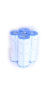 Optimum Pool Technologies® Pool Filter 4-Pack, Compatible Replacement for Pentair® Clean & Clear Plus 420 178584, R173576, Unicel C-7471, Pleatco PCC105, & Filbur FC-FC-6470, FC-1977 Filter Cartridges