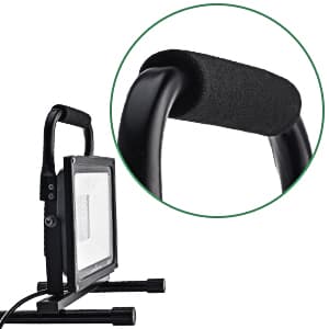 GLORIOUS-LITE 50W LED Work Light, 5000LM LED Flood Lights, 400W Equivalent, IP66 Waterproof, 16ft 5m Cord with Plug, 6500K, Adjustable Working Lights for Workshop Garage, Construction Site