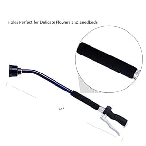 GREEN MOUNT Watering Wand, 24 Inches Sprayer Wand with Superior Stainless Head, Perfect for Hanging Baskets, Plants, Flowers, Shrubs, Garden and Lawn, Purple