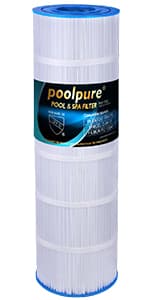 POOLPURE PLF120A Pool Filter Replaces Hayward C1200, CX1200RE, Pleatco PA120, Ultra-B2, Unicel C-8412, Filbur FC-1293, Clearwater II 125, Waterway Pro Clean PCCF-125, L x OD:23 1/4" x 8 15/16"