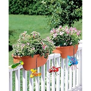 GIFTME 5 Metal Garden Sculptures Statues Yard Art Decoration,Set of 4 Garden Decor Perfect Hanging The Tree, Porch,Backyard or Patio Wall Decor