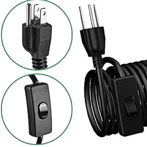 GLORIOUS-LITE 50W LED Work Light, 5000LM LED Flood Lights, 400W Equivalent, IP66 Waterproof, 16ft 5m Cord with Plug, 6500K, Adjustable Working Lights for Workshop Garage, Construction Site