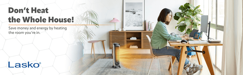 Lasko Oscillating Ceramic Tower Space Heater for Home with Adjustable Thermostat, Timer and Remote Control, 22.5 Inches, Grey/Black, 1500W, 751320