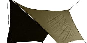 Rain Fly Tarp | Waterproof Tent Shelter Canopy | Lightweight Easy Setup for Hammock, Backpacking or Camp Gear | Premium Quality 12 x 9 ft |, Green Army