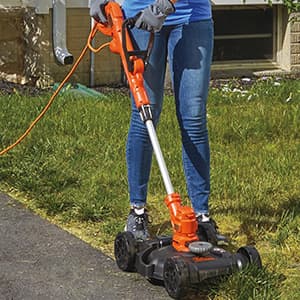 BLACK+DECKER 3-in-1 Corded Lawn Mower, String Trimmer & Edger, 12-Inch (BESTA512CM)