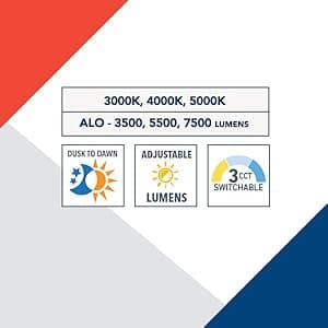 Lithonia Lighting Outdoor LED Floodlight, Adjustable Lumen Output, 3000K/4000K/5000K Switchable Color Temperature, Knuckle or Yoke Mount, Bronze (ESXF2 ALO SWW2 KY DDB M2)