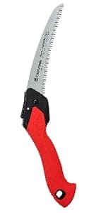Corona Tools 7-Inch QuickSAW Folding Saw | Pruning Saw Designed for Single-Hand Use | Curved Blade Hand Saw | Cuts Branches Up to 4" in Diameter | QS 7800