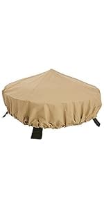 Classic Accessories Terrazzo Water-Resistant 34 Inch Round Stand-Up Patio Heater Cover, Patio Furniture Covers