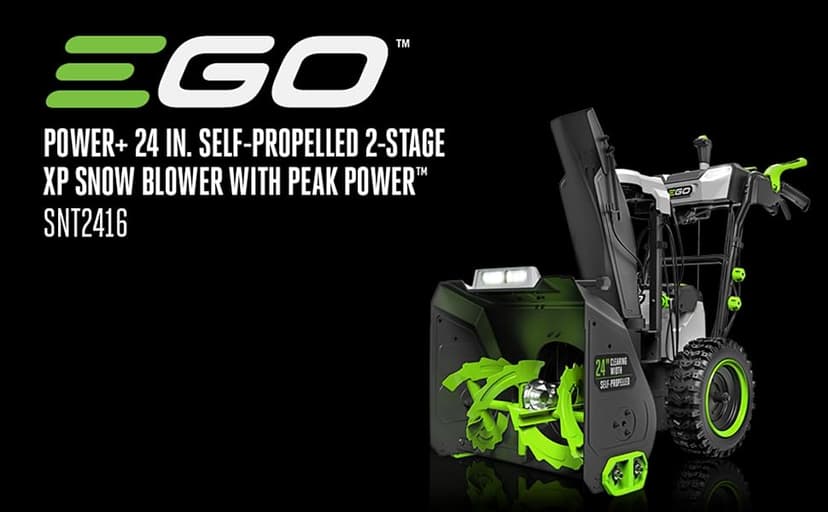 EGO SNT2416 56-Volt 24" Self-Propelled 2-Stage XP Snow Blower with Peak Power™, (2) 10.0Ah Batteries and Dual Port Charger Included