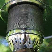 Hiland HLDS032-B Portable Table Top Patio Heater, 11,000 BTU, Use 1lb or 20Lb Propane Tank, Stainless Finish