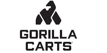 Gorilla Carts Heavy-Duty Dump Cart, Patented Quick-Release Dumping, Steel Frame, 600 lb Capacity, No-Flat 10-Inch Tires, Utility Wagon for Garden, Yard, Beach