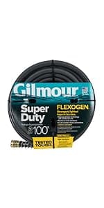 Gilmour Pro Commercial 3/4" x 75' Heavy Duty Water Hose, Durable and Kink Resistant 75 ft Garden Hose
