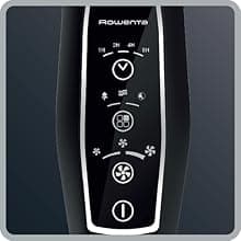 Rowenta, Pedestal Fan, Extreme Outdoor Fan with Remote, 65 Inches, Ultra Quiet Fan, Oscillating, Portable, 3 Speeds, Digital Control, Black, Ourdoor, VU4510