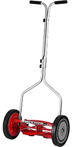 Great States 304-14 14-Inch 5-Blade Push Reel Lawn Mower, Red