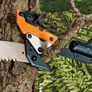 Fiskars 7ft-14ft Power-Lever Extendable Pole Saw and Tree Pruner, Lawn and Garden Tools, Black/Orange