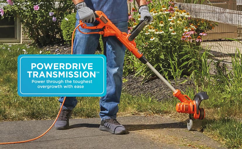 BLACK+DECKER 3-in-1 Corded Lawn Mower, String Trimmer & Edger, 12-Inch (BESTA512CM)