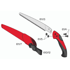 FELCO Pruning Saw (F 611) - Classic Tree Pull Stroke Pruner Saw w/ Carrying Sheath