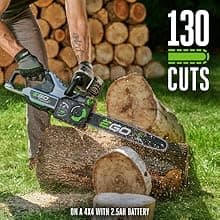 EGO Power+ CS1611 16-Inch 56V Lithium-ion Cordless Chainsaw - Battery and Charger Included, Black