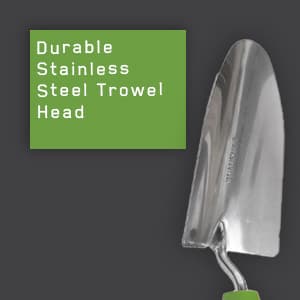 AMES 2445000 Stainless Steel Hand Trowel with Ergo Gel Grip, 13-Inch