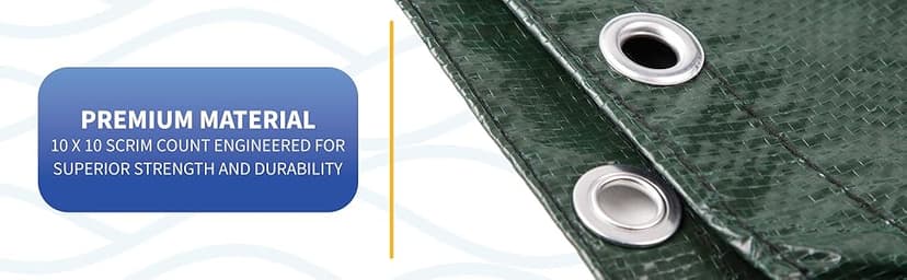 Blue Wave BWC800 Gold 15-Year 24 x 40-ft Rectangular In Ground Winter Pool Cover, 12-FEET, Forest Green