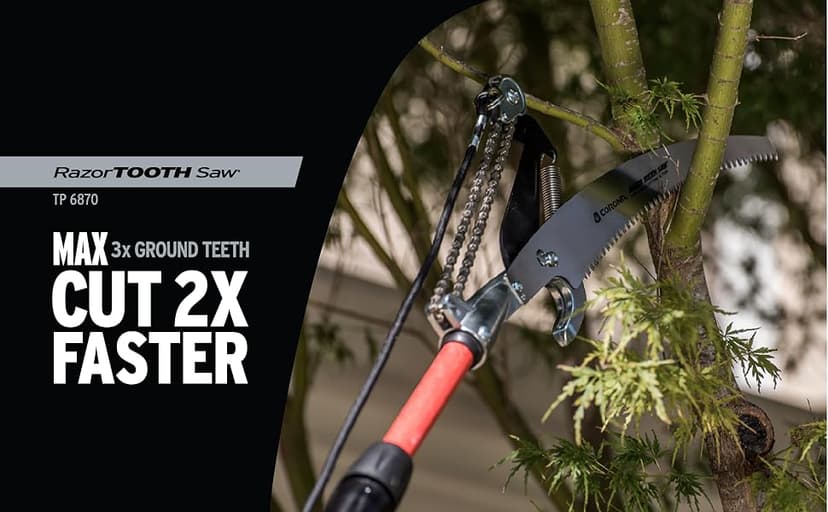 Corona TP 6870 MAX RazorTOOTH DualCOMPOUND Action 14-ft. Tree Pruner