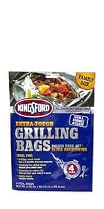 Kingsford Disposable Drip Bucket Liners, 10 Count | Aluminum Drip Bucket Liners, Disposable Bucket Liners for BBQ and Grill Grease Bucket Liners for Grilling | Easy Cleanup from Kingsford Grilling