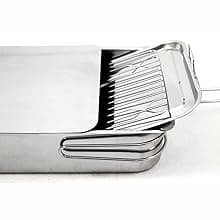 ExcelSteel Stainless Steel Stovetop Smoker, 14 1/2" X 10 1/2" X 4", Silver, Medium