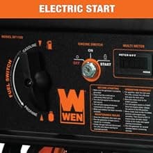 WEN 11,000-Watt 120V/240V Dual Fuel Portable Generator with Wheel Kit and Electric Start (DF1100T)