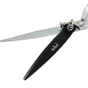 Q-yard QY-741F Flower Bed and Grass Shear - Extra Sharp Garden Hand Pruners, Easier Cutting, Comfortable Ergonomic, Less Effort - Gardening Scissors for Men & Women , Orange